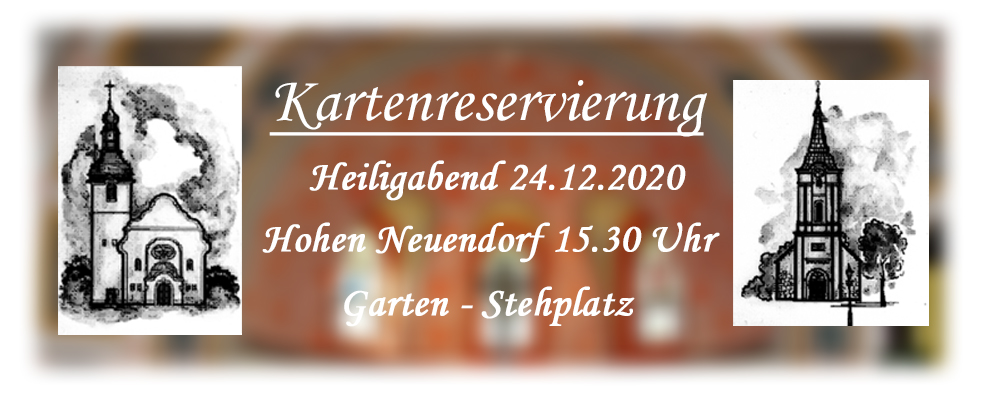 Kartenreservierung Kirchengemeinde Hohen Neuendorf-Stolpe
